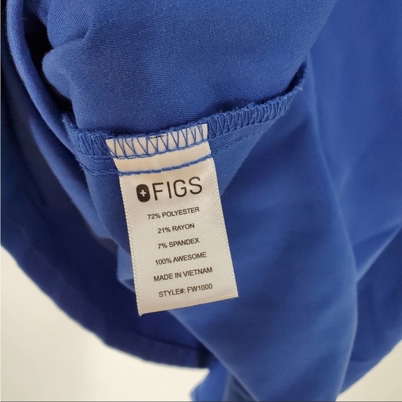 Figs Tops Figs Royal Blue Catarina One Pocket Scrub Top S Poshmark